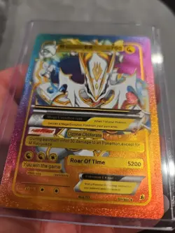 M Rayquaza EX Rainbow Foil Fan Art Vinyl Collector Pokemon Card 159/300 - Image 5