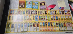 Vintage non English Pokemon card lot LP to NM 120+ - Image 1