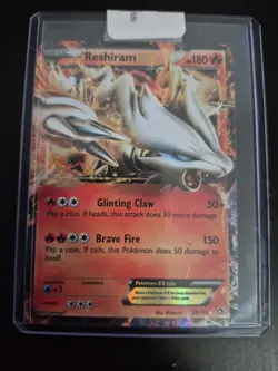 Reshiram EX Holo Ultra Rare Pokemon Card Legendary Treasures 29/113 - Image 1