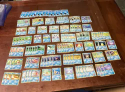 Lot Of 130 Pokemon Pocket Monsters ‘Water’ Cards - Image 1