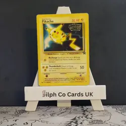 Pikachu 4 Black Star Promo The First Movie Pokemon Card WOTC - Image 1