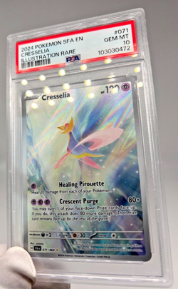 Pokemon Cards - PSA 10 Cresselia 071/064 - Shrouded Fable Illustration Rare - Image 5