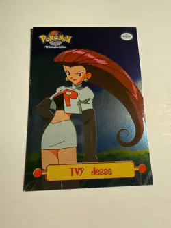 1999 Topps Pokemon Series 1 TV9 Jesse Holo Foil Card Rare - Image 1