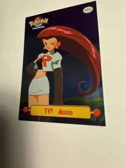 1999 Topps Pokemon Series 1 TV9 Jesse Holo Foil Card Rare - Image 3
