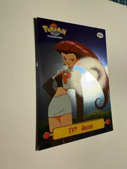 1999 Topps Pokemon Series 1 TV9 Jesse Holo Foil Card Rare - Image 4