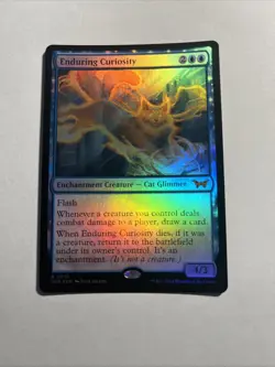 Enduring Curiosity - Duskmourn: House of Horror Foil MTG Plus Bonus Rare!!! - Image 1