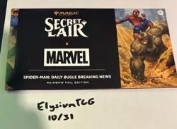 MTG Secret Lair x Marvel's Spider-Man: Daily Bugle Breaking News Rainbow Foil - Image 1