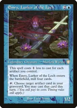 MTG - Emry, Lurker of the Loch (Retro) - The Brothers' War Commander - X1 - (NM) - Image 1