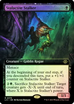Stalactite Stalker Foil Extended Art The Lost Caverns of Ixalan NM MTG - Image 1