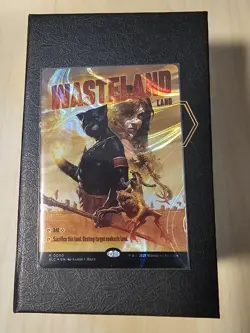 Wasteland HALO FOIL, An Encyclopedia of Magic Secret Lair, MTG - Image 2