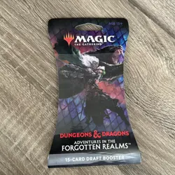1x MTG Magic the Gathering Adventures in the Forgotten Realms Draft Booster Pack - Image 1