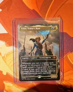 MTG Eshki, Temur's Roar - Borderless art - Tarkir: Dragonstorm Commander #0003 - Image 1