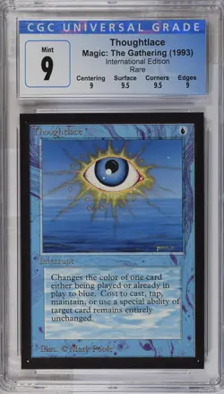 THOUGHTLACE Collectors Ed Intl Rare CGC 9 Q++ MTG [Nostalgium] - Image 1