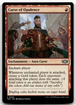 X4 Curse of Opulence #209 MTG Tarkir Dragonstorm TDC NM X4 - Image 1