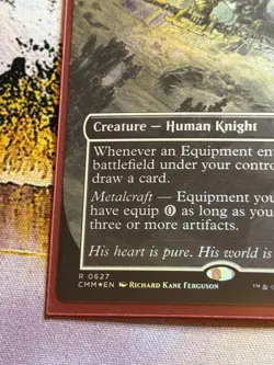 MTG Commander Masters - Puresteel Paladin - Borderless FOIL NM - Image 4