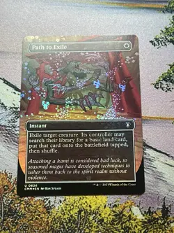 Path to Exile (Borderless Alternate Art) [Commander Masters] Foil Near Mint - Image 4