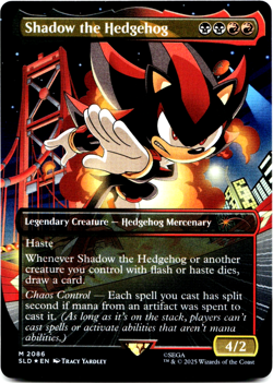Shadow the Hedgehog (Rainbow Foil) [Secret Lair x Sonic] MTG SLD 2086 NM/M 💀🔥 - Image 3