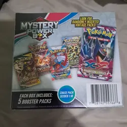 Pokemon TCG Mystery Power Box Factory Sealed 5 Booster Packs - Image 2