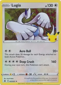 Holo Lugia 022/025 Rare Celebrations Pokemon TCG - Image 1