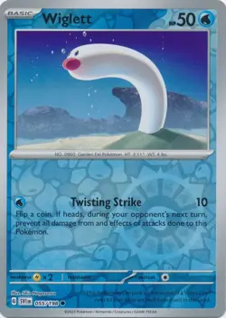 Reverse Holo Wiglett 055/198 Common Scarlet & Violet Base Set Pokemon TCG - Image 1