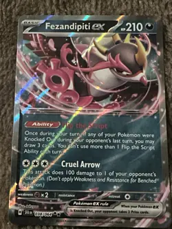Fezandipiti ex 038/064 - Double Rare Holo - S & V Shrouded Fable - Pokemon TCG - Image 1