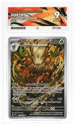Shiftry 163/162 Pokemon Temporal Forces Illustration Rare ACE 9 Graded - Image 1