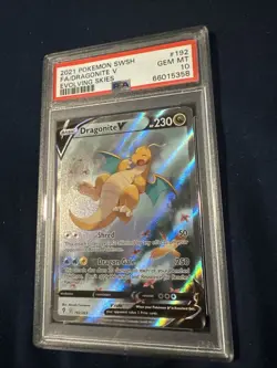 Pokemon 2021 Dragonite V 192/203 Alt Art Evolving Skies GEM MINT PSA 10 - Image 2