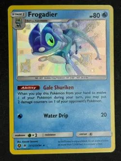 Frogadier SV12/SV94 Hidden Fates Baby Shiny Pokemon TCG NM/Near Mint - Image 1