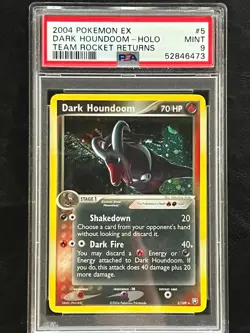 Pokemon Dark Houndoom Holo - Team Rocket Returns - 5/109 - PSA 9 - Image 1