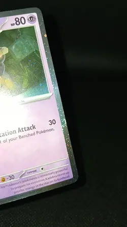 Pokemon Tcg Kadabra 064/165 Cosmo Holo Promo 3 Swirls Mint Condition - Image 2