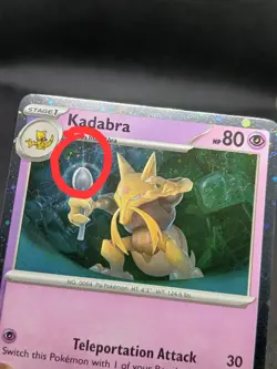 Pokemon Tcg Kadabra 064/165 Cosmo Holo Promo 3 Swirls Mint Condition - Image 3