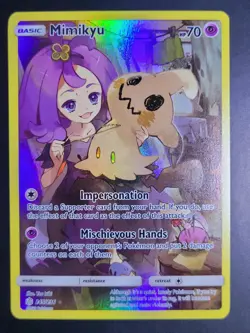 Mimikyu 245/236 Alt Art Secret Rare Pokemon Sun & Moon Cosmic Eclipse - NM - Image 1