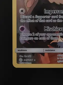 Mimikyu 245/236 Alt Art Secret Rare Pokemon Sun & Moon Cosmic Eclipse - NM - Image 4