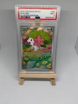 #001 - Shaymin 185/182 Destined Rivals Pokemon TCG Graded Slab - PSA 9 - Image 1