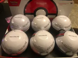 Set Of 6 Pokemon Pokeball Tins - SEALED WITH DISPLAY BOX D25 E25 - Image 2