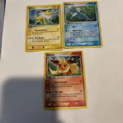Pokemon POP Series 3 Flareon 2/17 Jolteon 3/17 Vaporeon 6/17 Holo Rare NM/LP - Image 1