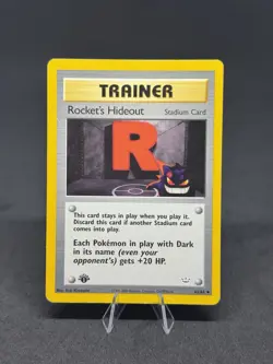 Pokemon Rocket's Hideout 63/64 Neo Revelation First Edition - Image 1