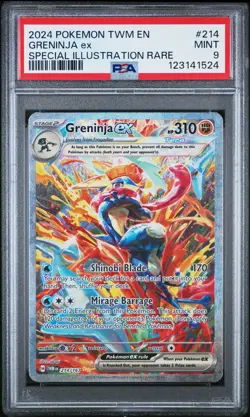 PSA MINT 9 - Greninja Ex Special Illustration Rare Pokemon Twm En-Twilight Masqu - Image 1