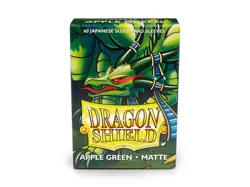 Japanese Matte Apple Green 60 ct Dragon Shield Sleeves YuGiOh Size - Image 1