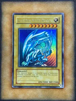 Yugioh Blue-Eyes White Dragon SDK-001 Ultra Rare ORIGNAL PRINT MP - Image 1
