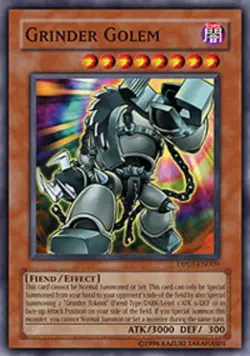 Yugioh! LP Grinder Golem - DP07-EN009 - Super Rare - Unlimited Edition Lightly P - Image 1