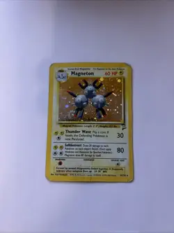 Magneton 9/130 Base Set 2 Unlimited Holo Rare Pokemon TCG Card 2000 - Image 1