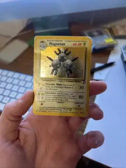 Magneton 9/130 Base Set 2 Unlimited Holo Rare Pokemon TCG Card 2000 - Image 3