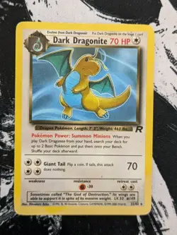 Pokemon - Dark Dragonite 22/82 - Team Rocket Unlimited Rare Card WOTC - Image 1