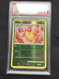 Pokemon Cards: Diamond and Pearl Reverse Holo: Cherrim 45/130 PSA 9 - Image 2
