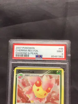 Pokemon Cards: Diamond and Pearl Reverse Holo: Cherrim 45/130 PSA 9 - Image 3