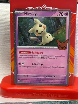 MIMIKYU. - 37/091 Trick Or Trade 2024 Cosmos Holo Rare - Pokemon TCG Card - Image 1
