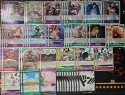 One Piece TCG OP10 - Green/Purple DonQuixote Doflamingo Deck + 50 Extra Cards - Image 1