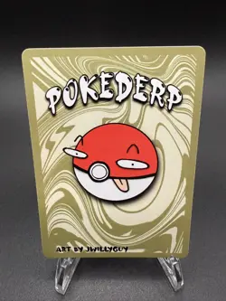 Pokederp Zardichar 3/25 - Charizard Pokemon Derpy Fan Art Card - Image 2