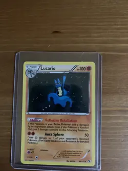 Pokemon Card LUCARIO BW Legendary Treasures 80/113 Reverse Holo Rare NM/M - Image 1